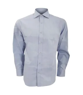 Chemise à manches longues homme bleu clair Kustom Kit