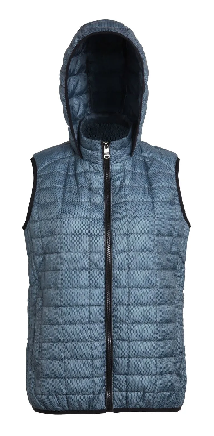 Doudoune gilet sans manches pour femme - TS24F - gris 