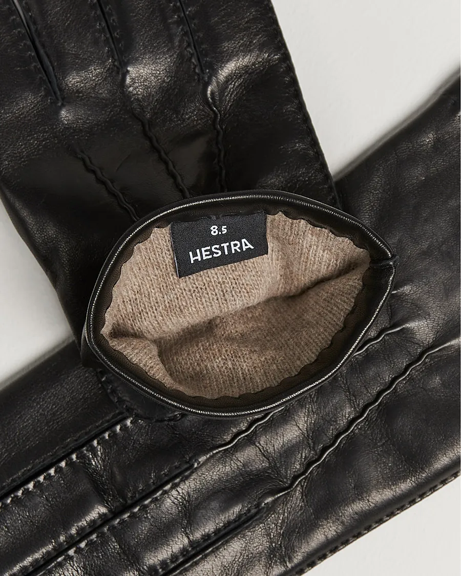 Edward Wool Liner Glove Black