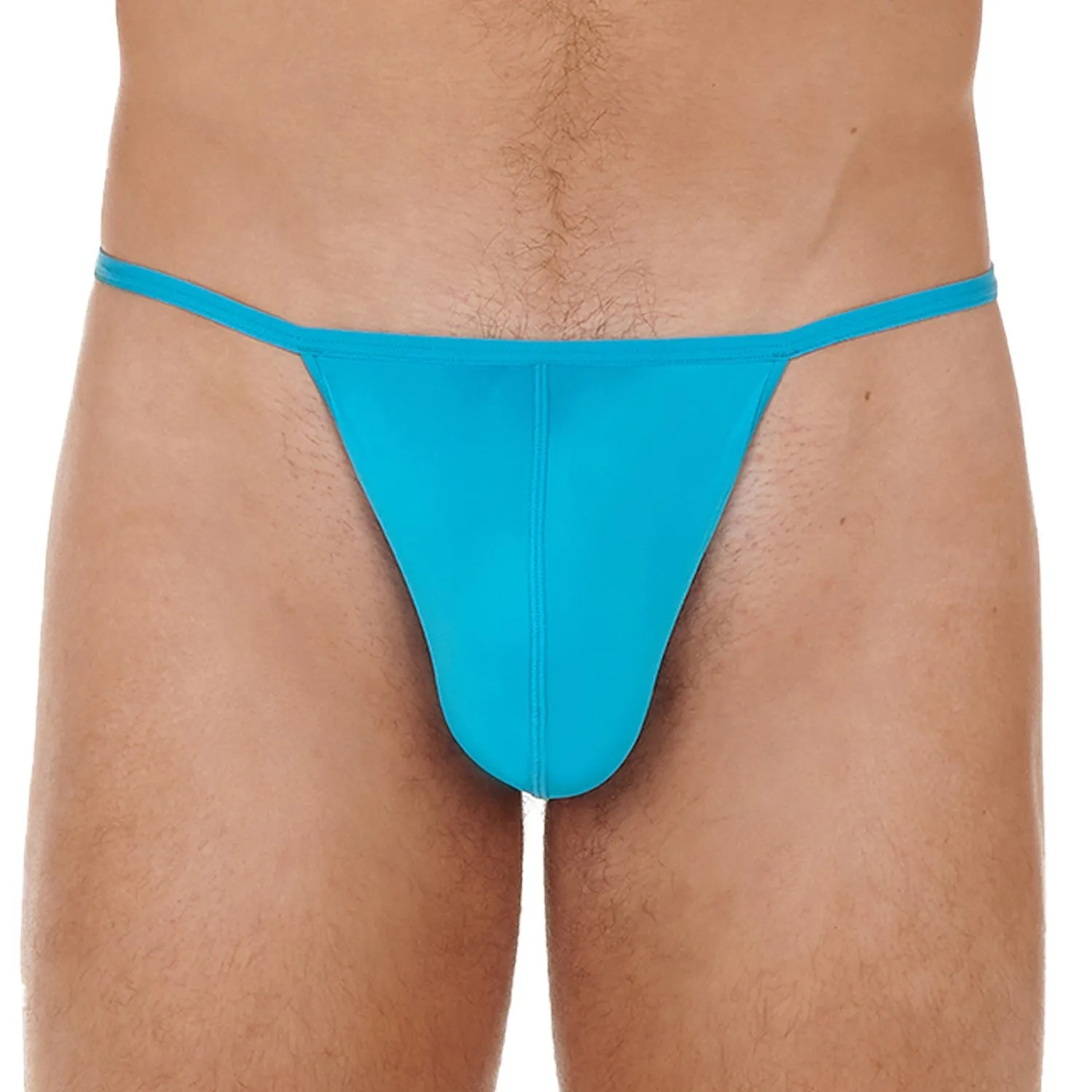 G-String Plume - turquoise - HOM : vente strings homme String HOM