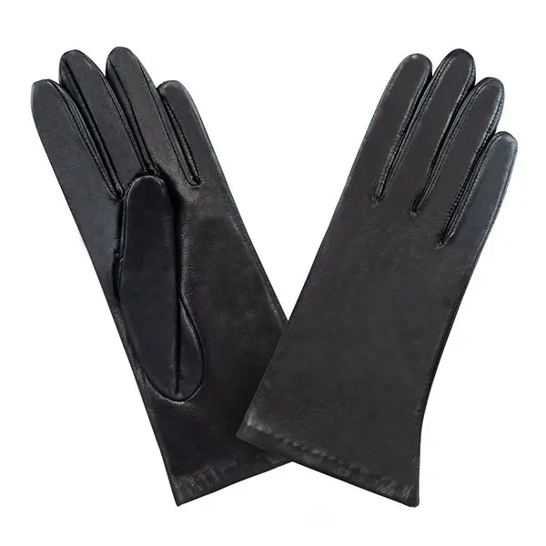 Gants Prestige Classique Soie T7 Cuir d'Agneau Noir | Glove Story