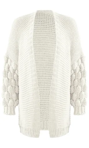 Gilet blanc à maille épaisse -  Morango, vêtements pour femme