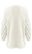 Gilet blanc à maille épaisse -  Morango, vêtements pour femme