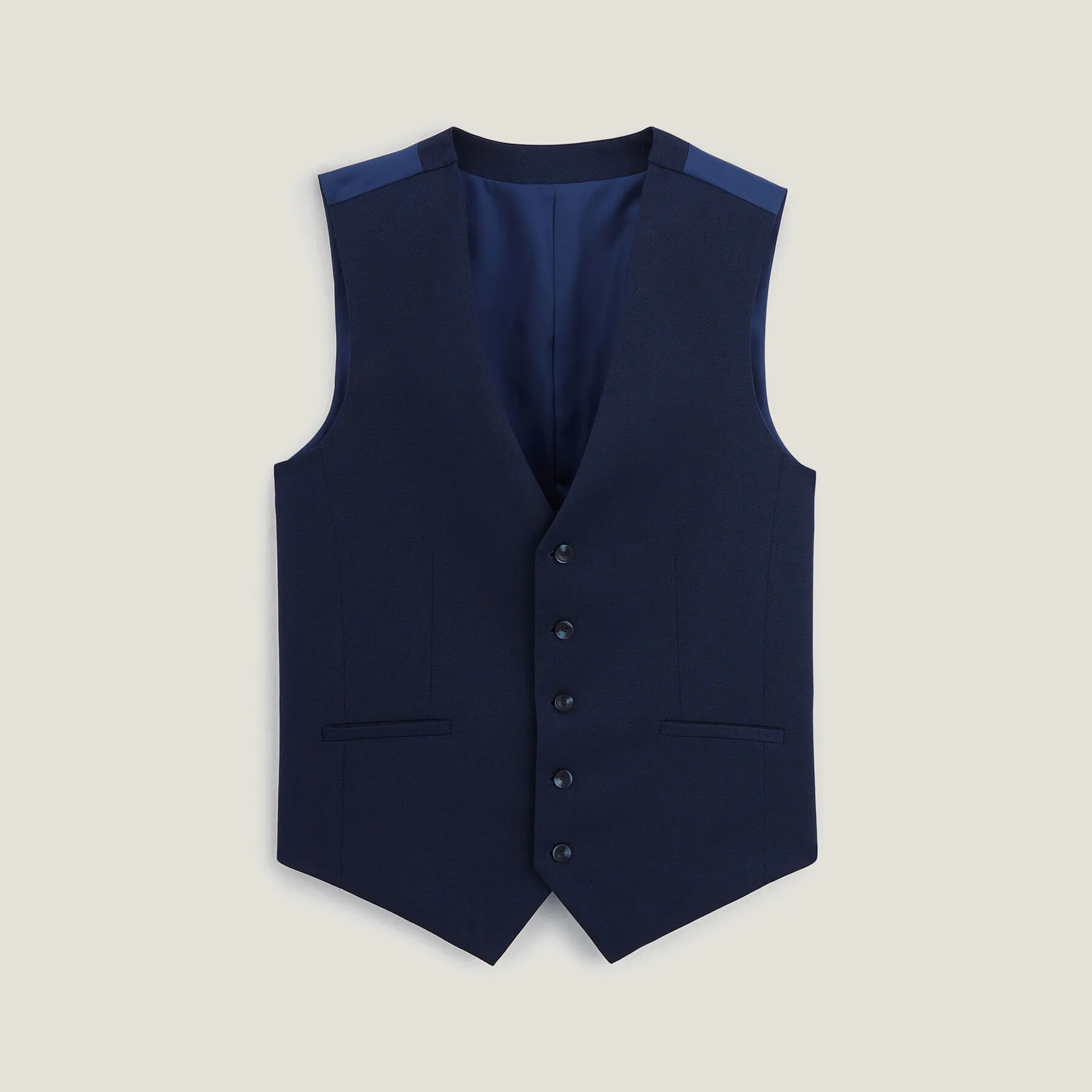 Gilet de costume slim bi-ton Bleu | Jules