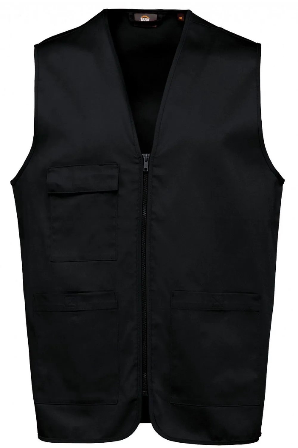 Gilet multipoches léger sans manches - Unisexe - WK608 - noir 