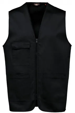 Gilet multipoches léger sans manches - Unisexe - WK608 - noir 