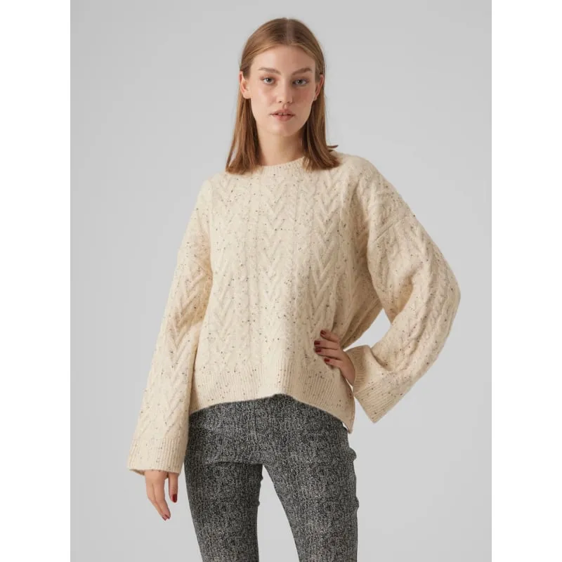 Gilet pailleté knitted doré femme - Molly Bracken | wimod