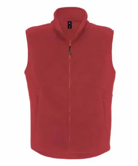 Gilet polaire sans manches - Bodywarmer FU705 - rouge 