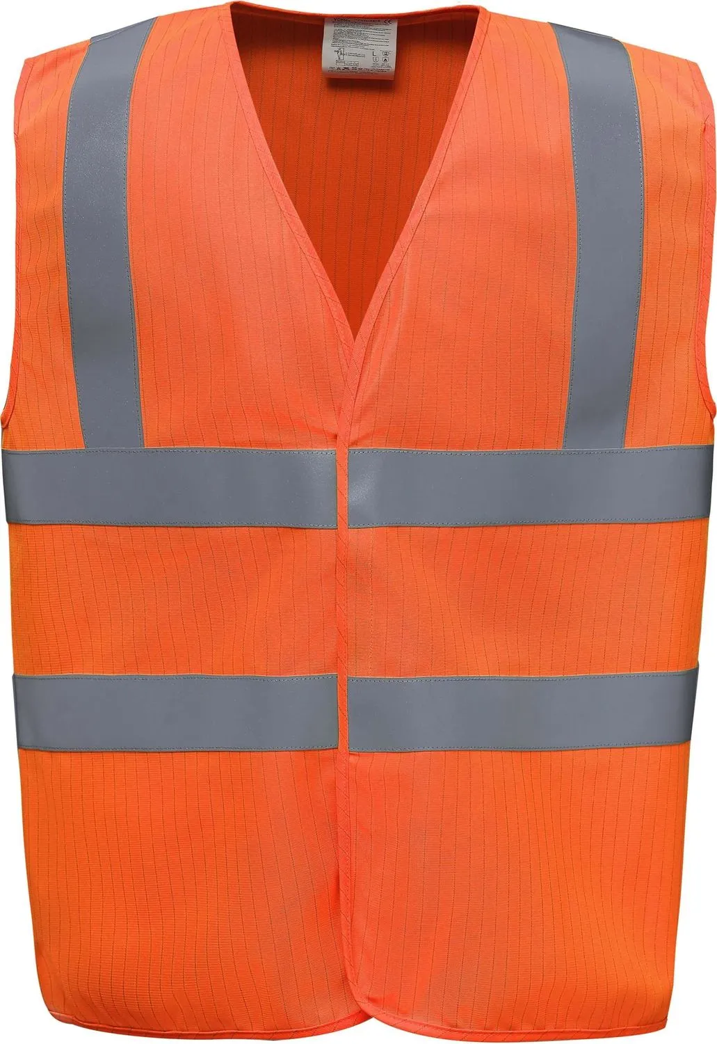 Gilet sécurité HVW100ASFR orange - anti-statique et protection contre les flammes 