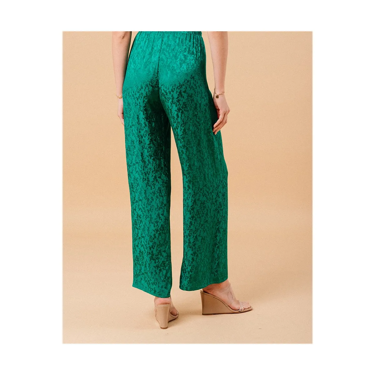 Grace et Mila - Pantalon fluide vert