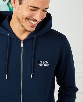 Hoodie enfant Tel père telle fille (brodé)