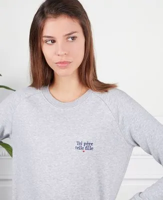 Hoodie enfant Tel père telle fille (brodé)