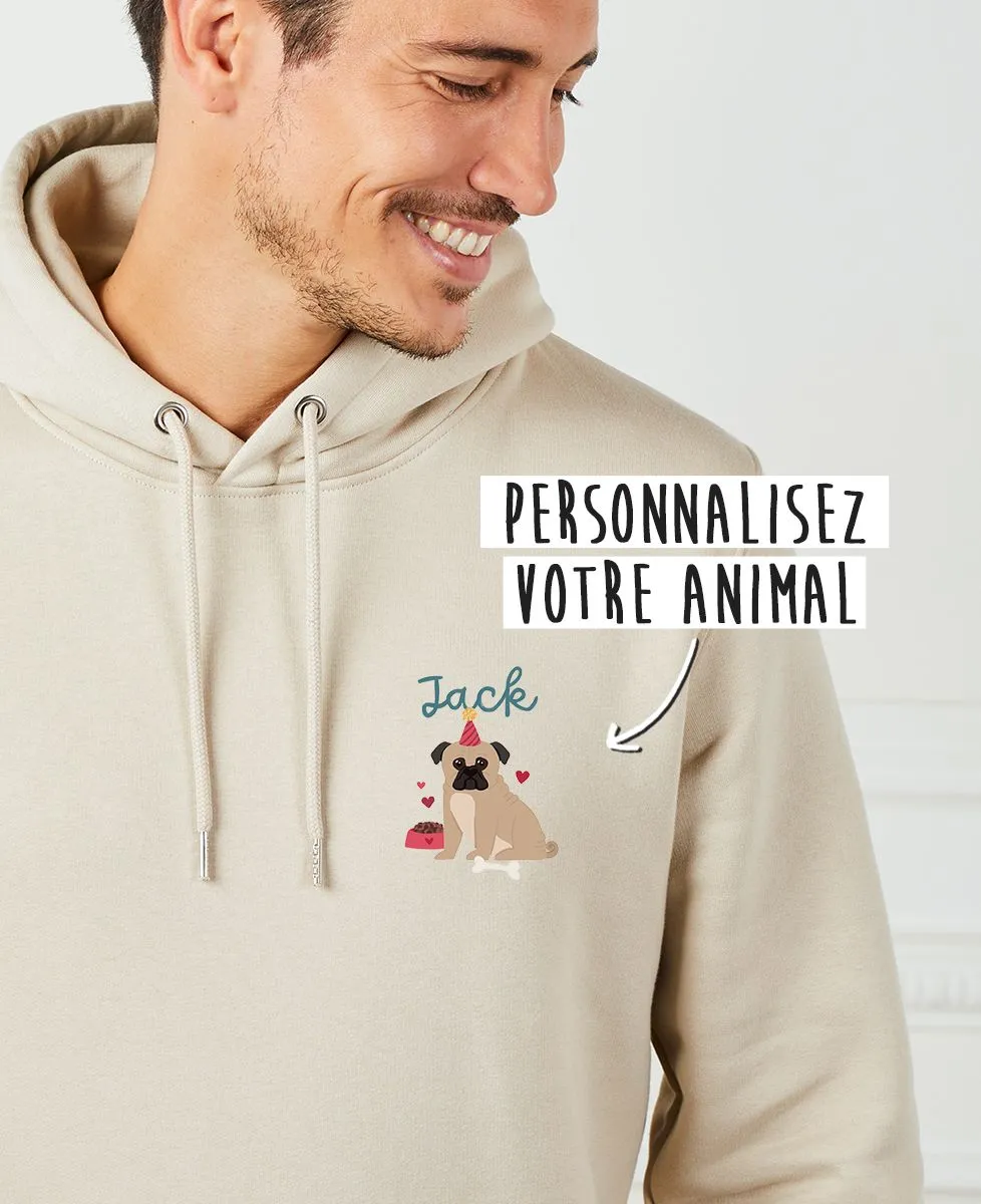 Hoodie homme Chien personnalisé