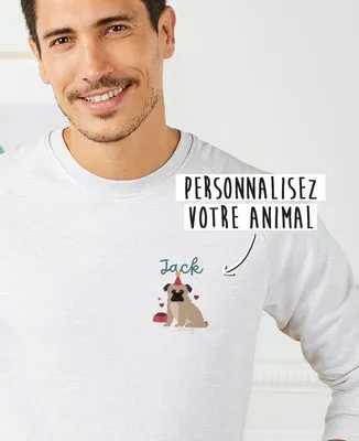 Hoodie homme Chien personnalisé