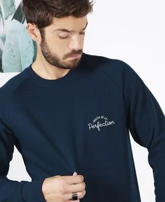 Hoodie zippé homme Proche de la perfection (brodé)