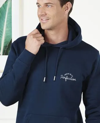 Hoodie zippé homme Proche de la perfection (brodé)