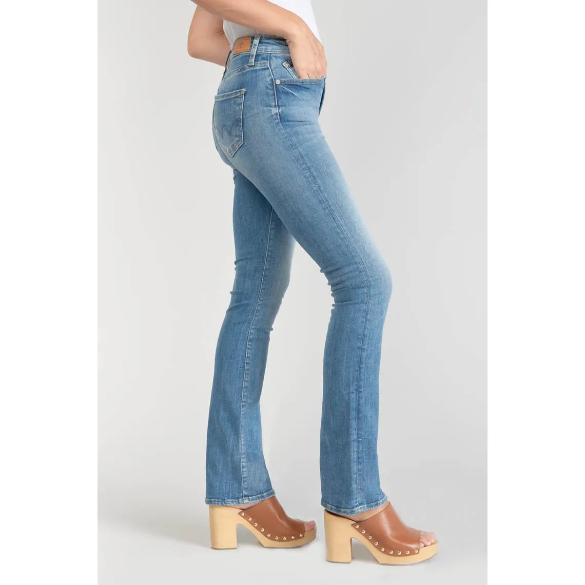 Jeans bootcut POWER bootcut, longueur 34 bleu en coton Bree | 3 Suisses