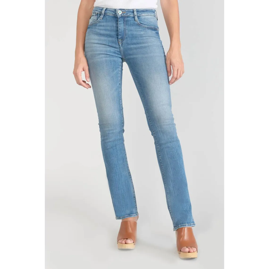 Jeans bootcut POWER bootcut, longueur 34 bleu en coton Bree | 3 Suisses