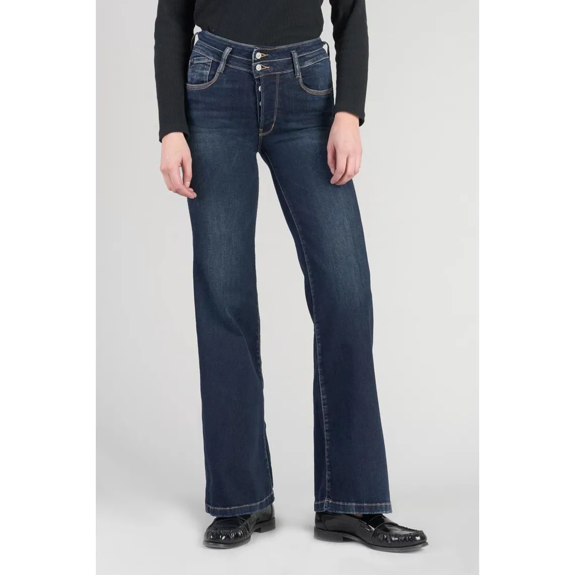 Jeans flare, très évasé PULP high flare, longueur 34 bleu Lina | 3 Suisses