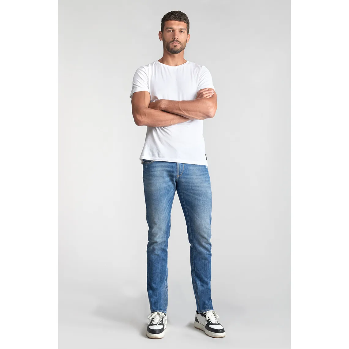 Jeans regular Pazy 800/12, longueur 34 bleu en coton | 3 Suisses