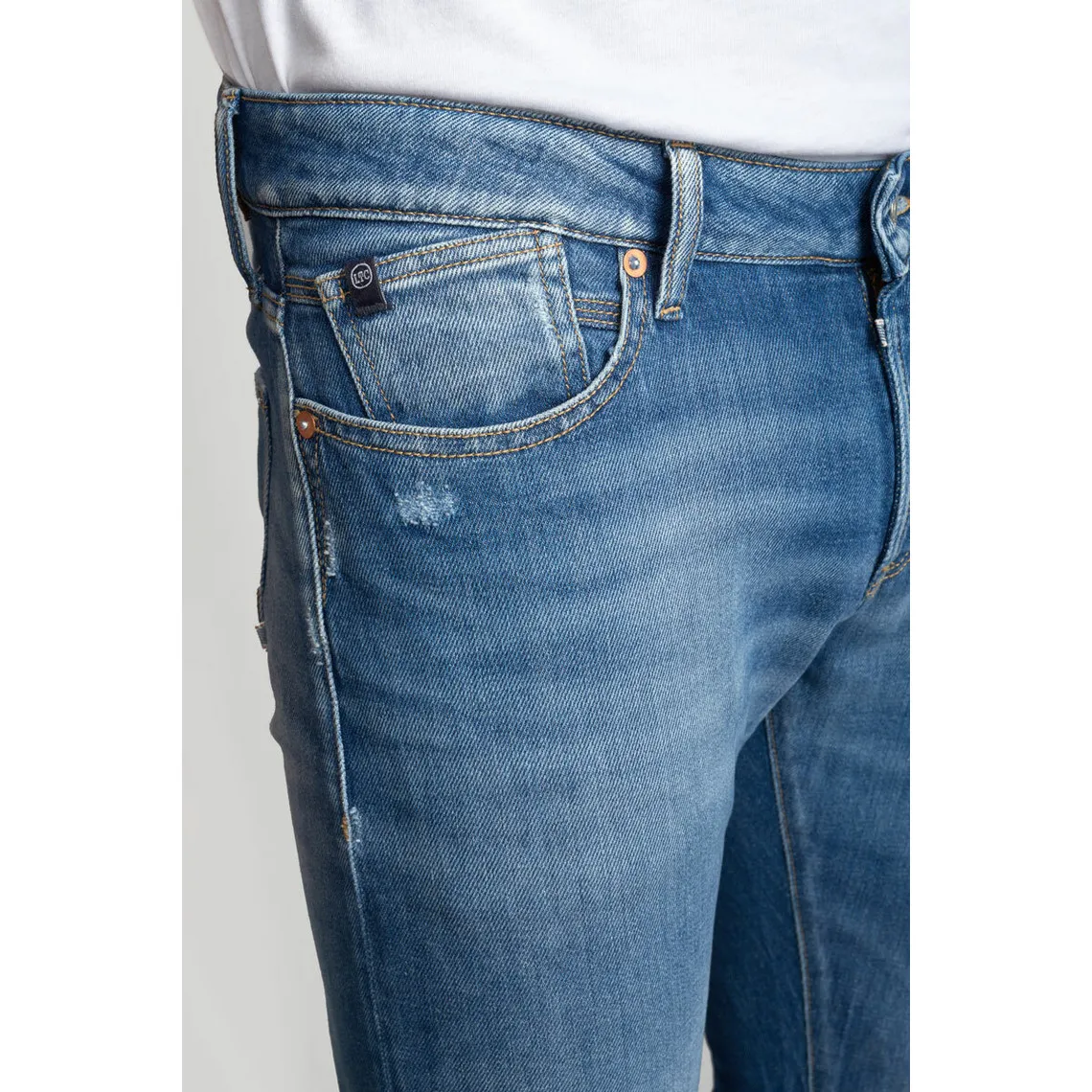 Jeans regular Pazy 800/12, longueur 34 bleu en coton | 3 Suisses