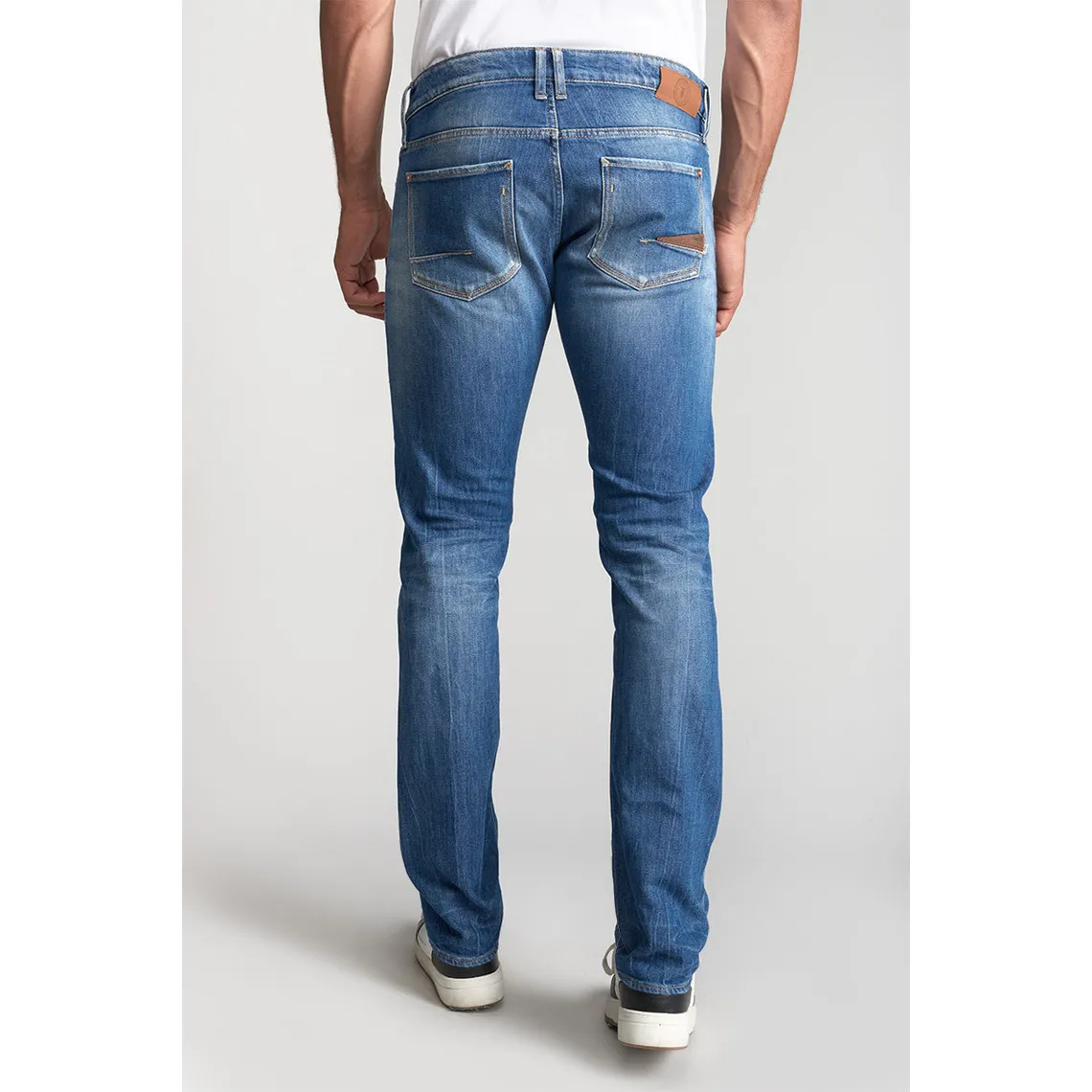 Jeans regular Pazy 800/12, longueur 34 bleu en coton | 3 Suisses