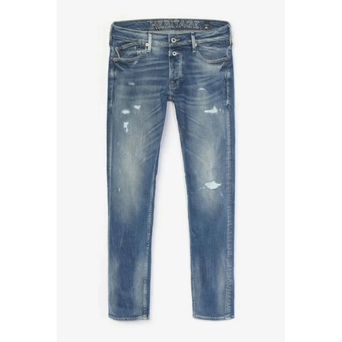 Jeans slim stretch 700/11, longueur 34 bleu en coton Zack | 3 Suisses