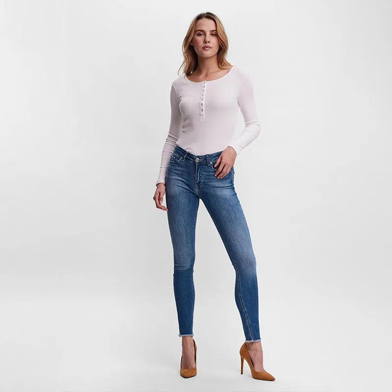 Jeans stretc slim bleu Femme VERO MODA à prix dégriffé ! | 