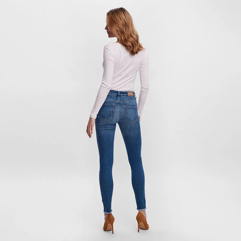 Jeans stretc slim bleu Femme VERO MODA à prix dégriffé ! | 