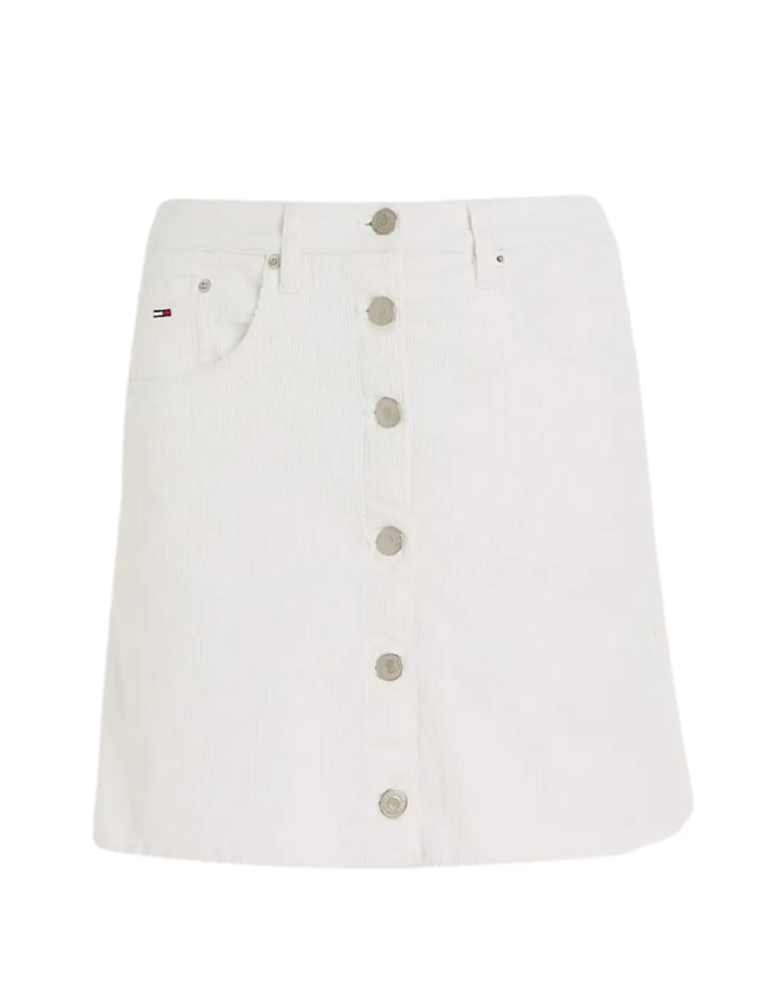 Jupe en velours Tommy Jeans Ref 60606 Blanc