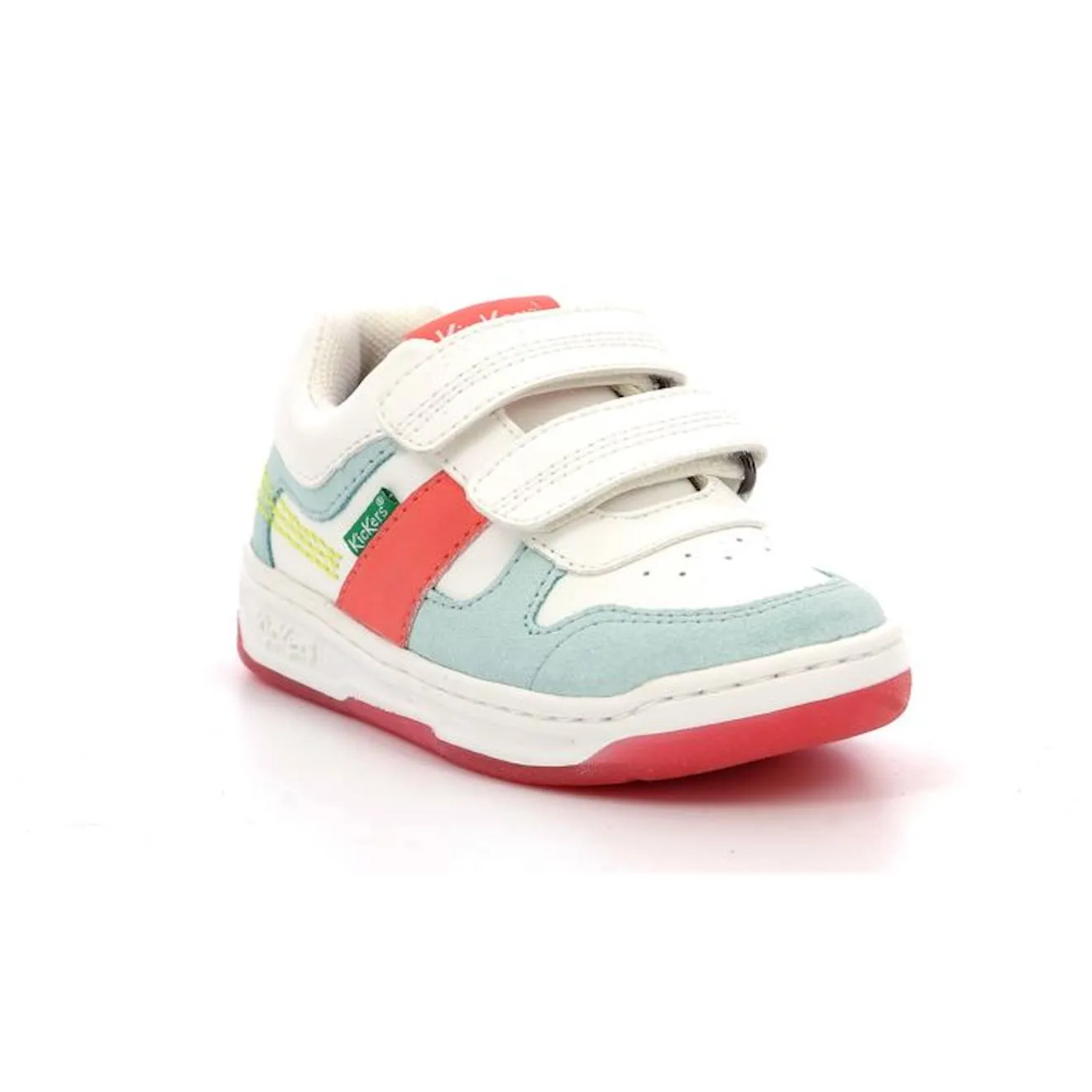 KICKERS Baskets basses Kalido Vert/blanc blanc - Kickers