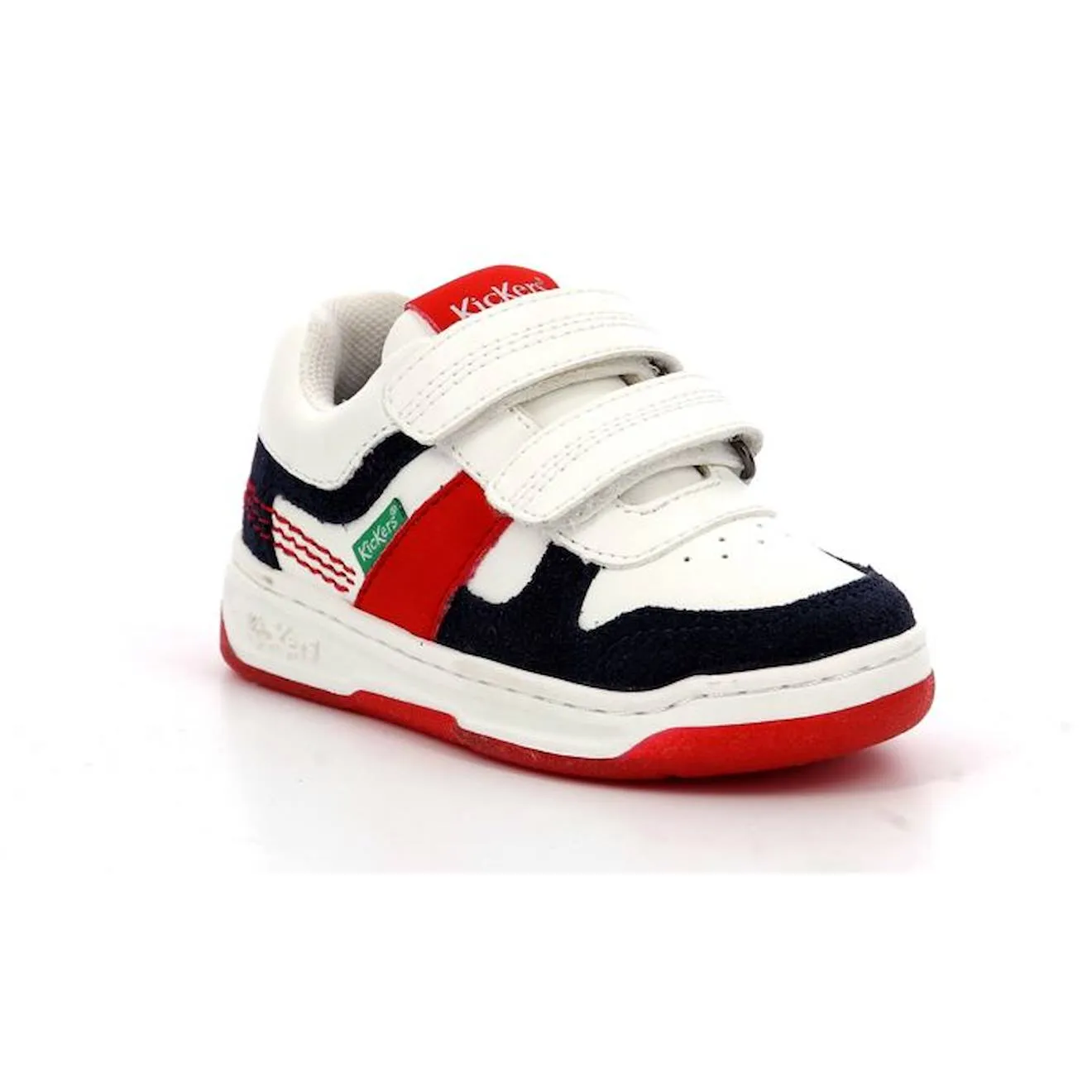 KICKERS Baskets basses Kalido Vert/blanc blanc - Kickers