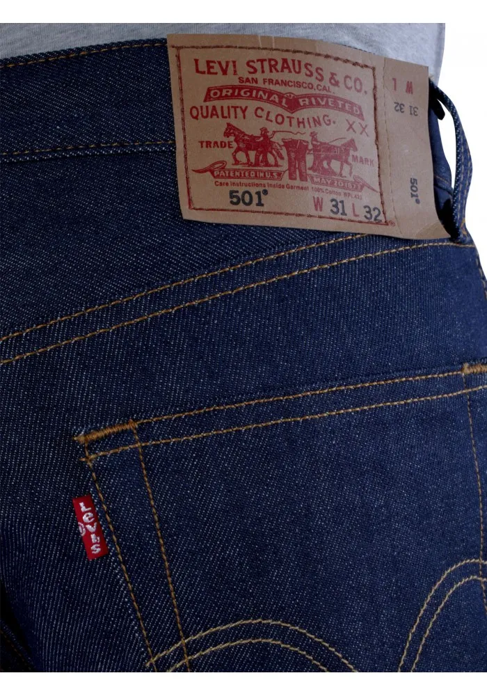 Levi's 501 Original Button Fly Shrink to Fit Jeans cartonné 501-0000 Hommes