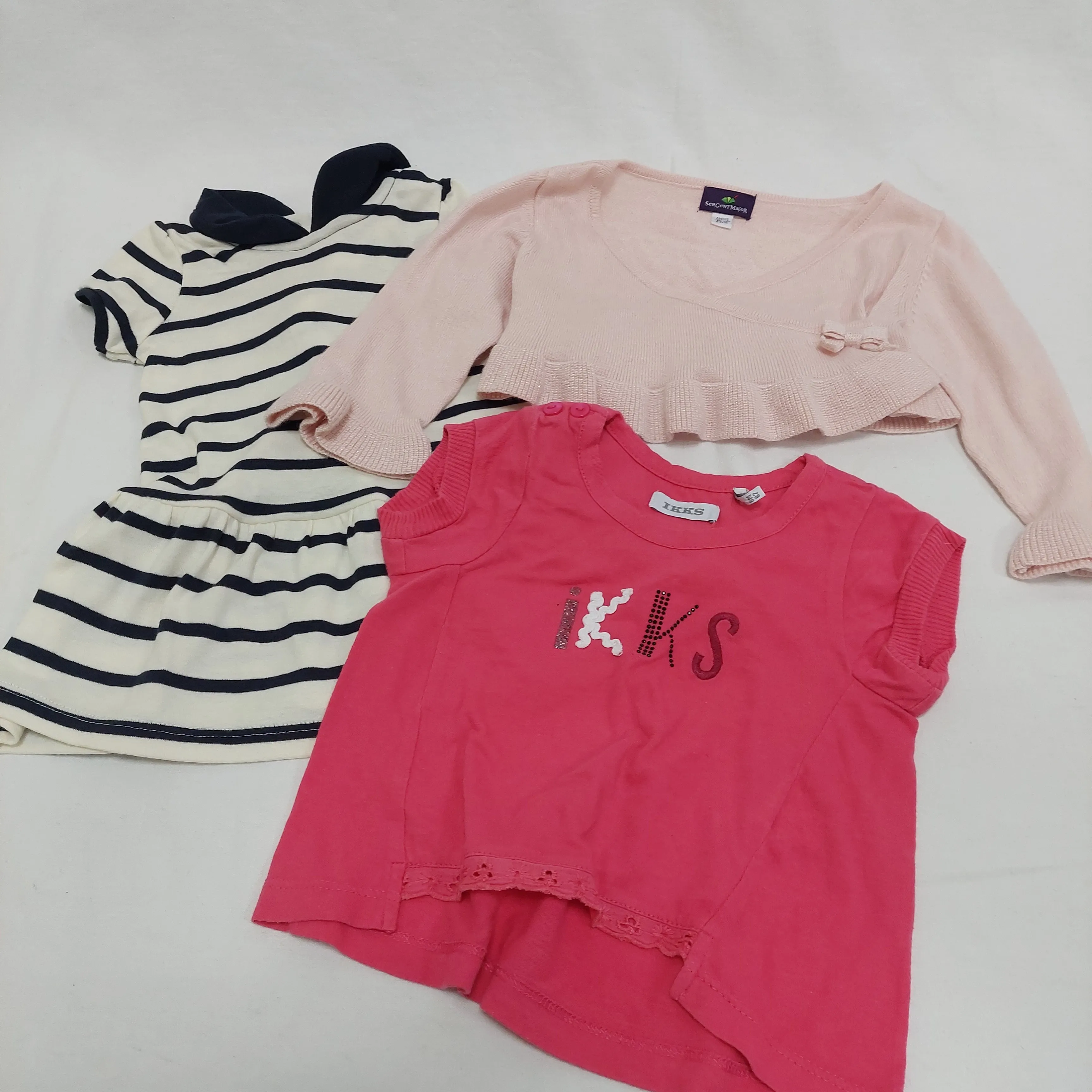 Lot de 11 vêtements enfant - fille - 6 mois - multimarques