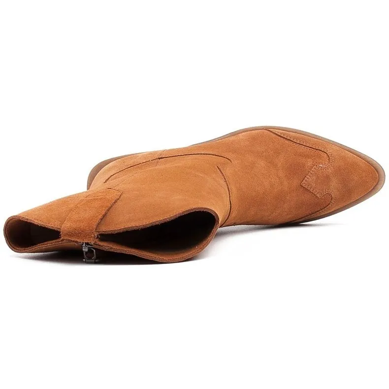 Marco Shoes Bottes en cuivre en daim naturel brun