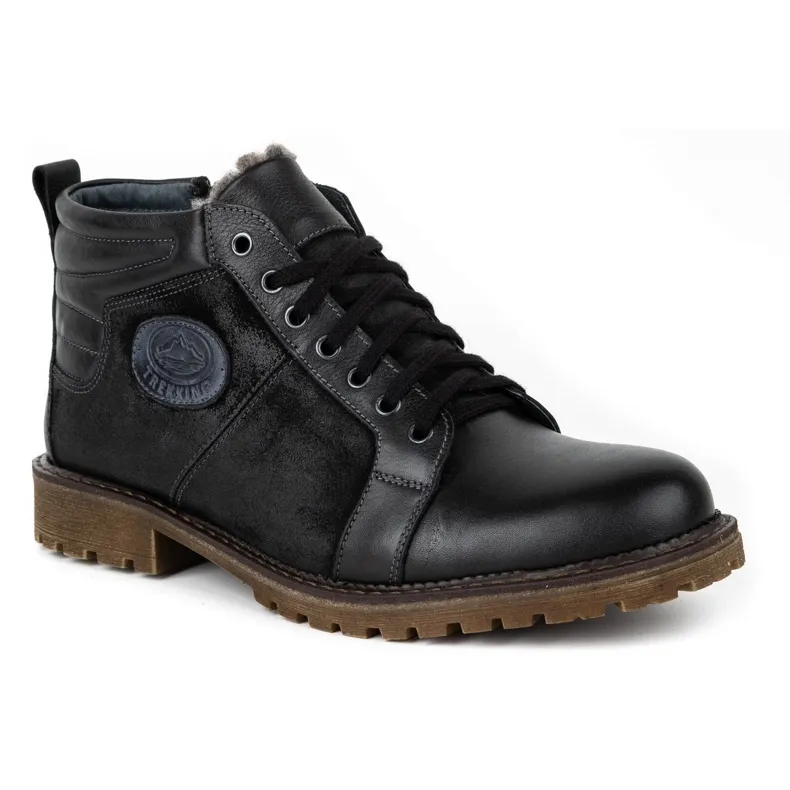 Mario Pala Bottes d'hiver pour hommes noires 865MP le noir