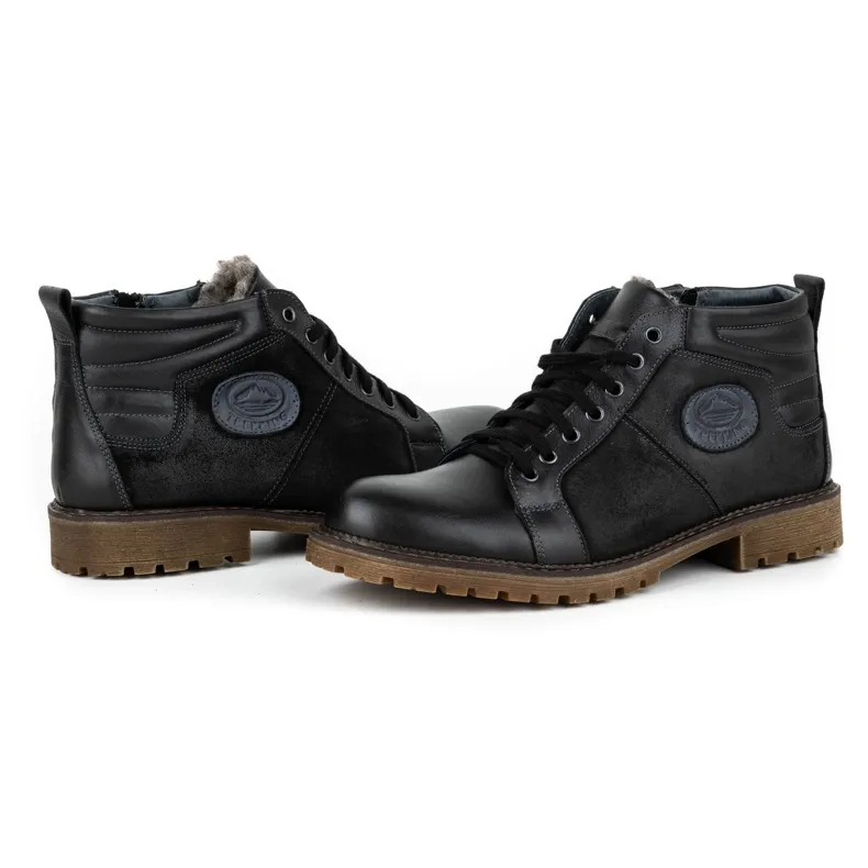 Mario Pala Bottes d'hiver pour hommes noires 865MP le noir