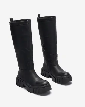 OUTLET Bottes mi-mollet pour femmes noires Astaroth - Chaussures