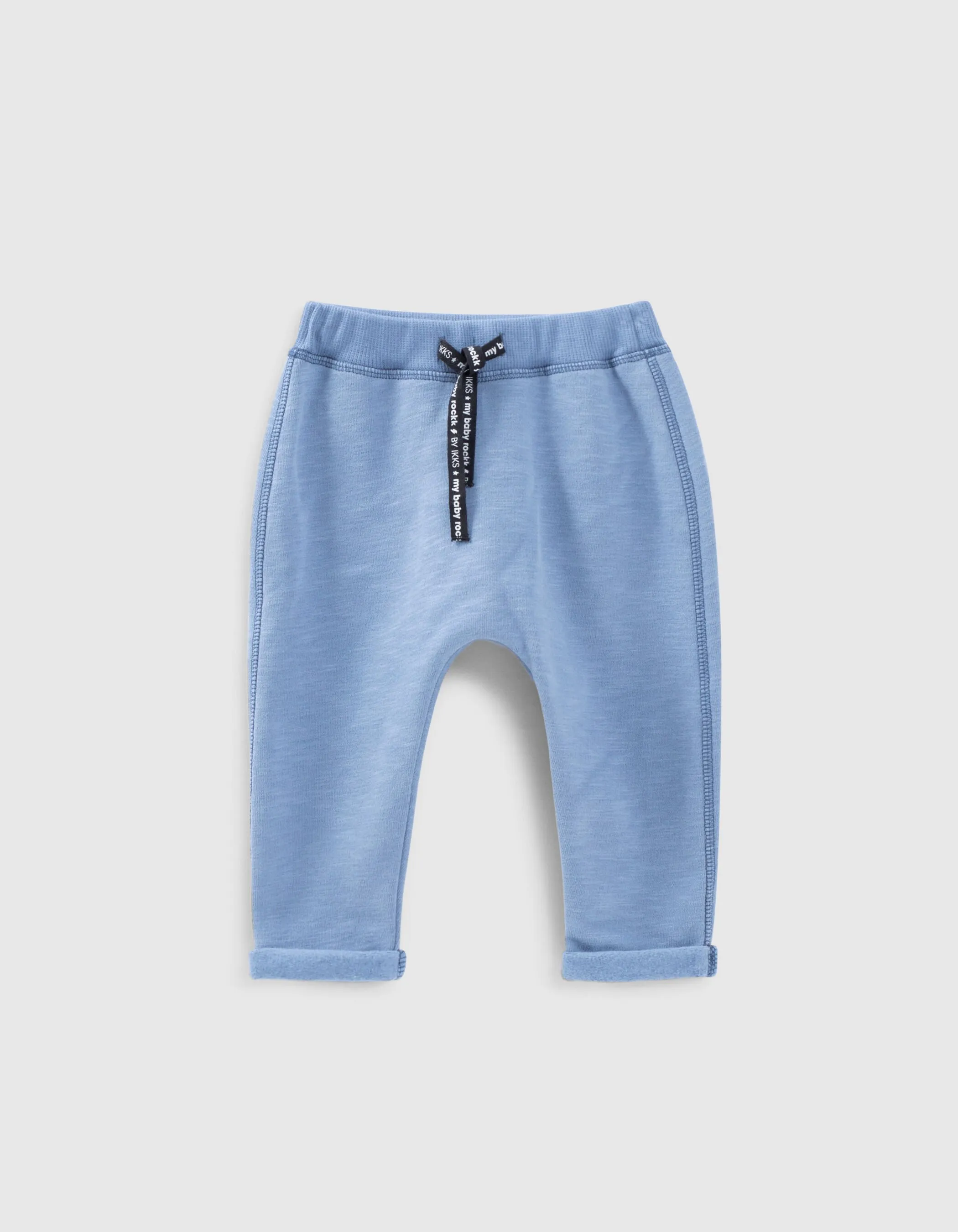 Pantalon bleu molleton bio bébé