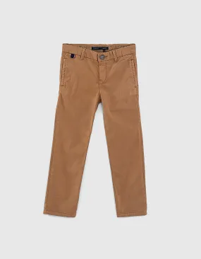 Pantalon chino camel garçon