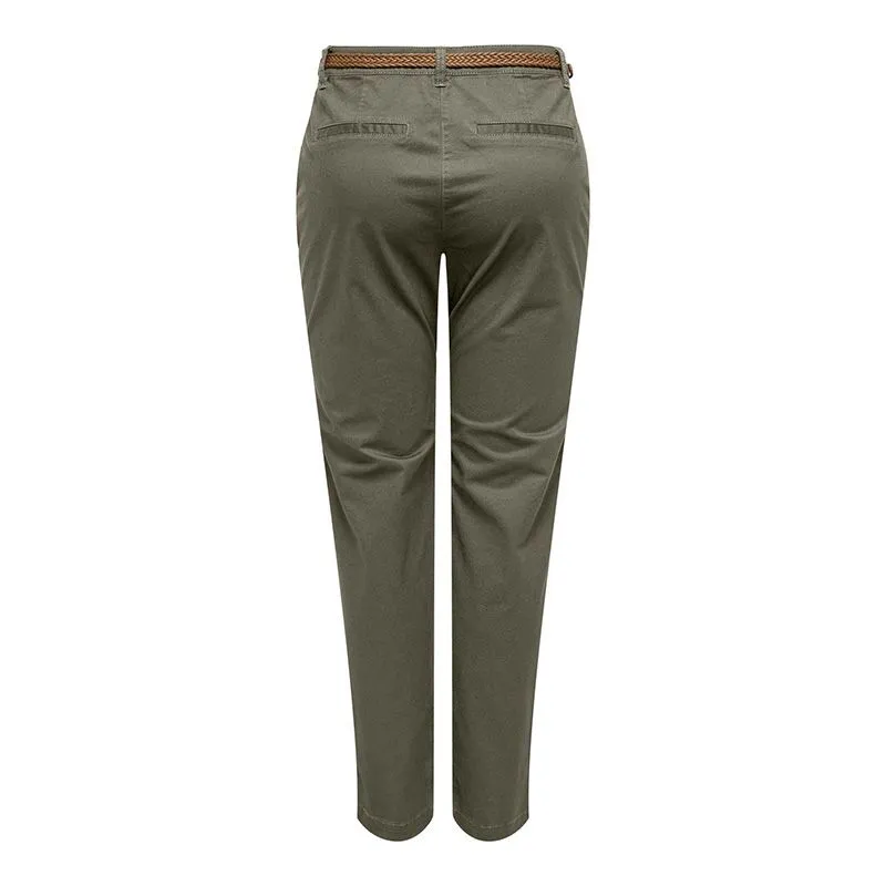 Pantalon chino ceinture tressée Femme JDY à prix dégriffé ! | 