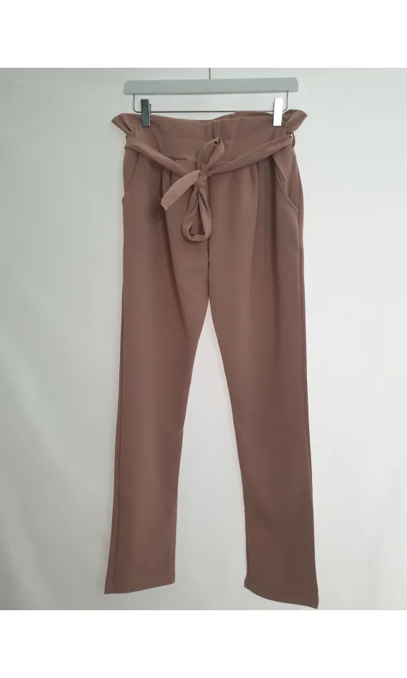 Pantalon cigarette rose -  Morango, vêtements pour femme