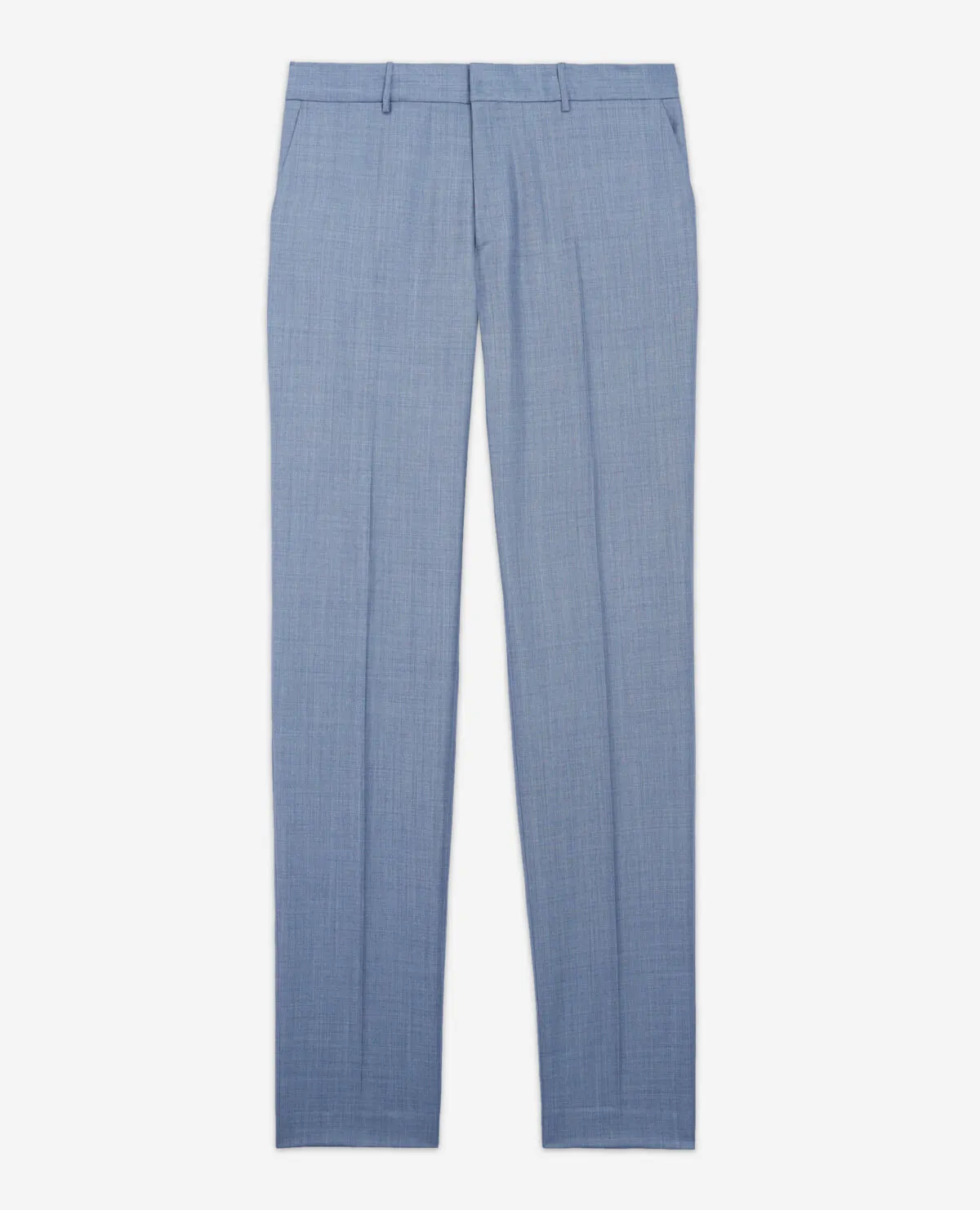 Pantalon costume laine bleu clair ajusté