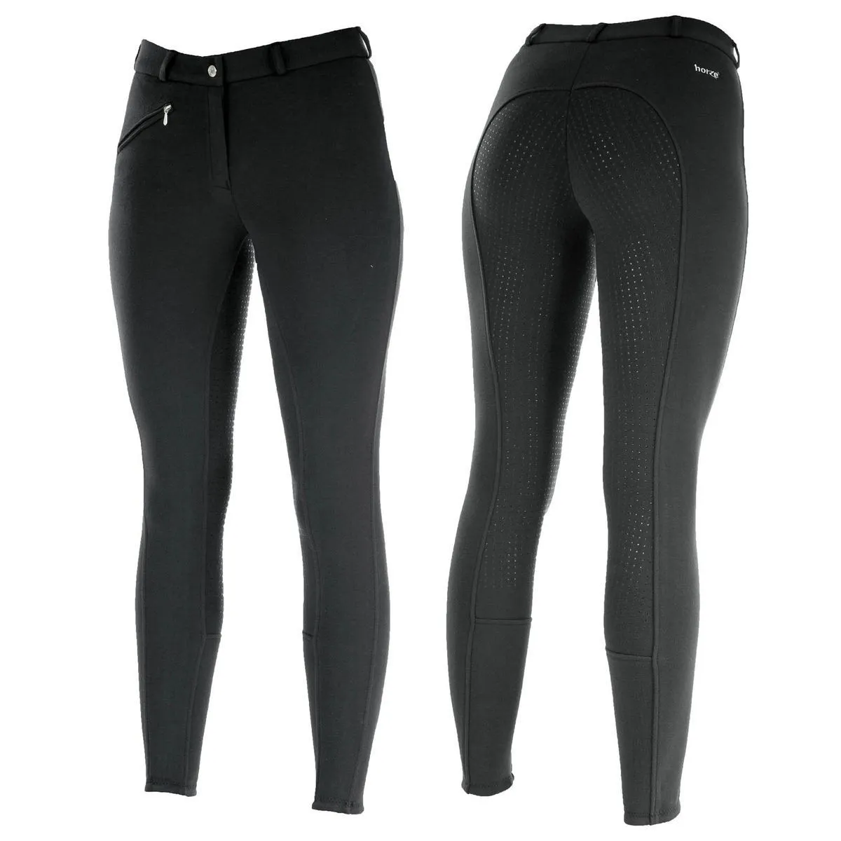 Pantalon d'équitation femme Horze Active à fond silicone