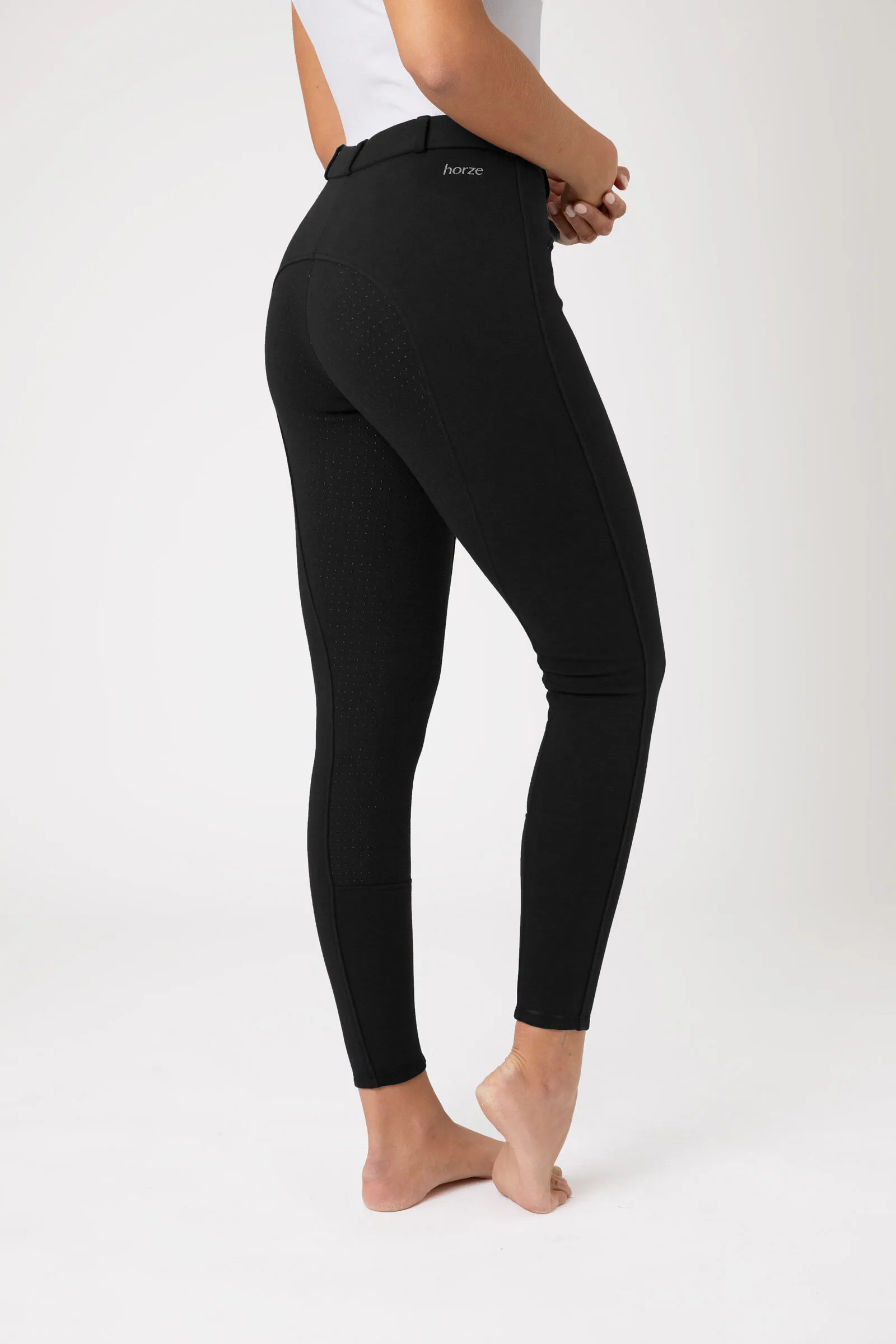 Pantalon d'équitation femme Horze Active à fond silicone