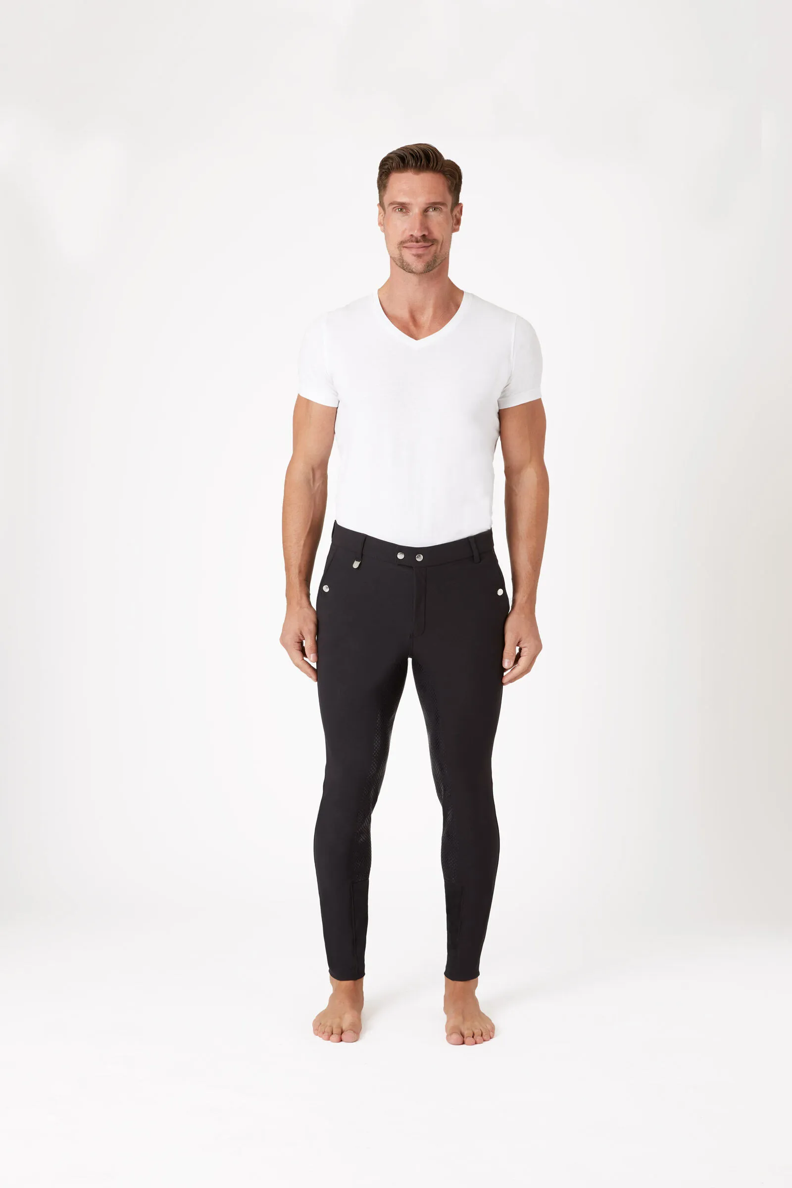 Pantalon d'équitation fond intégral silicone Horze Grand Prix homme