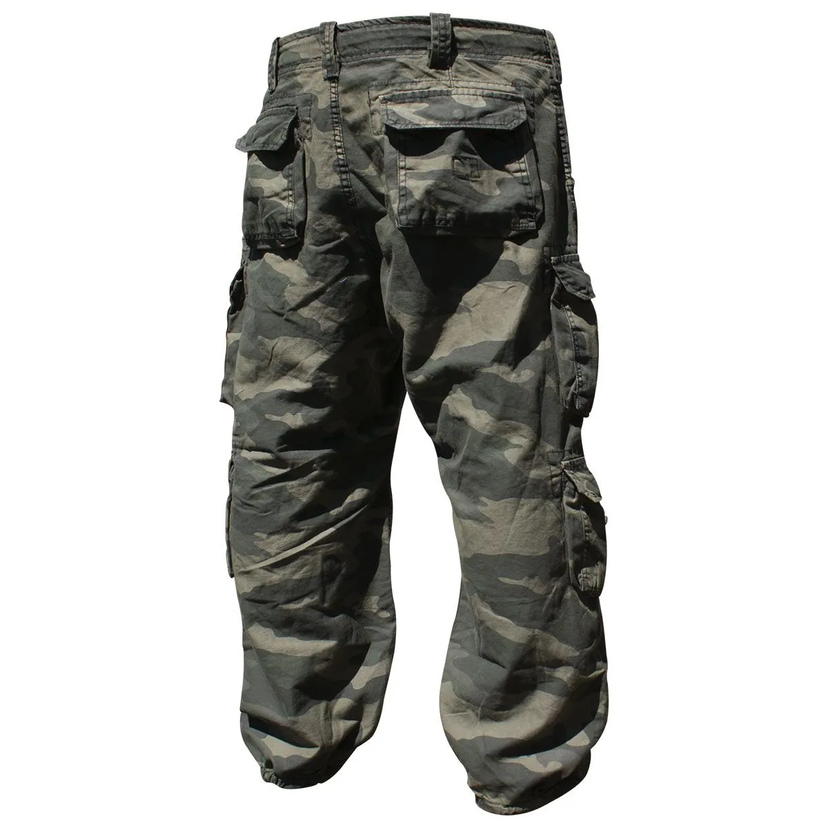 Pantalon Homme SURPLUS - Cargo Airborne Dark Camo Grandes Tailles - Rock A Gogo