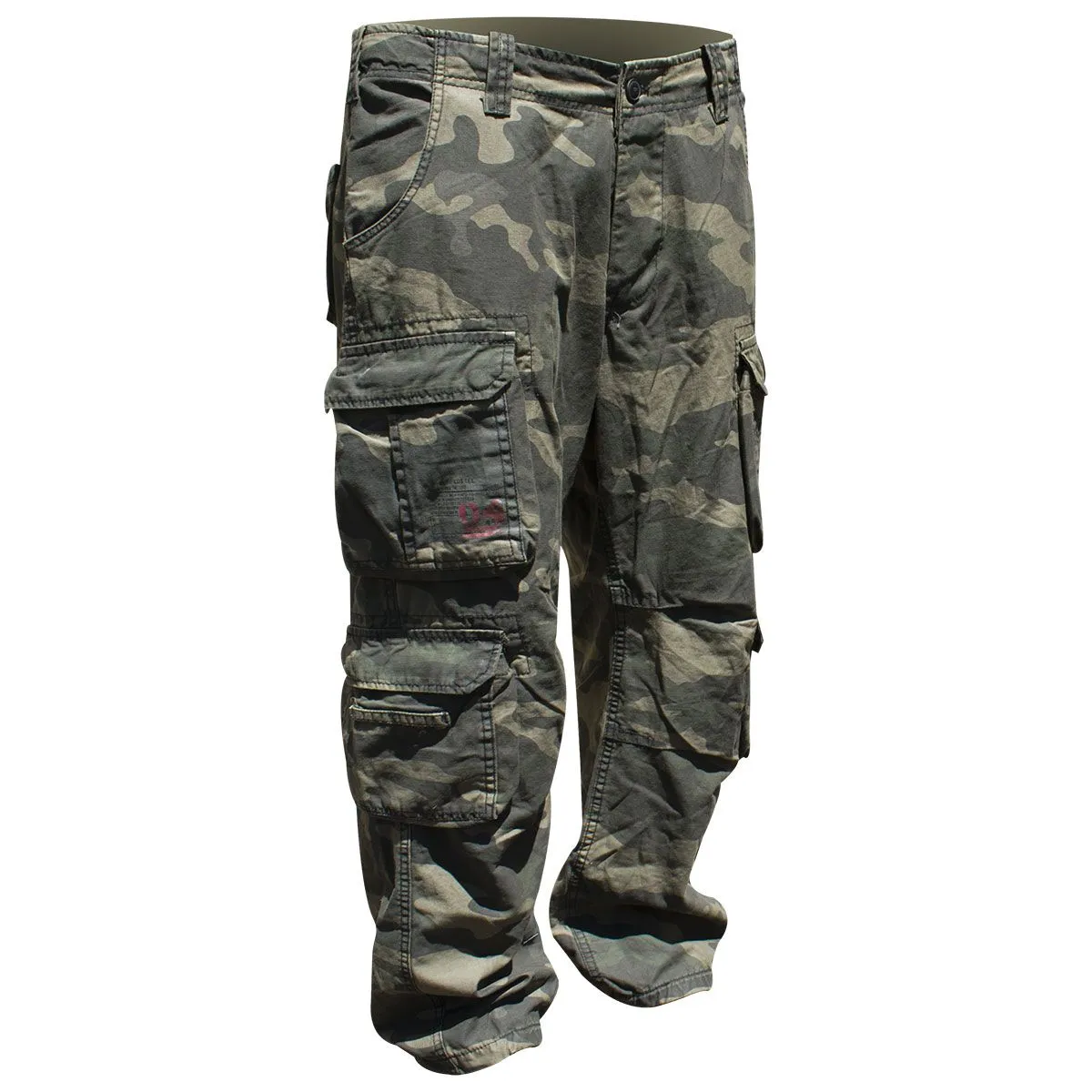 Pantalon Homme SURPLUS - Cargo Airborne Dark Camo Grandes Tailles - Rock A Gogo