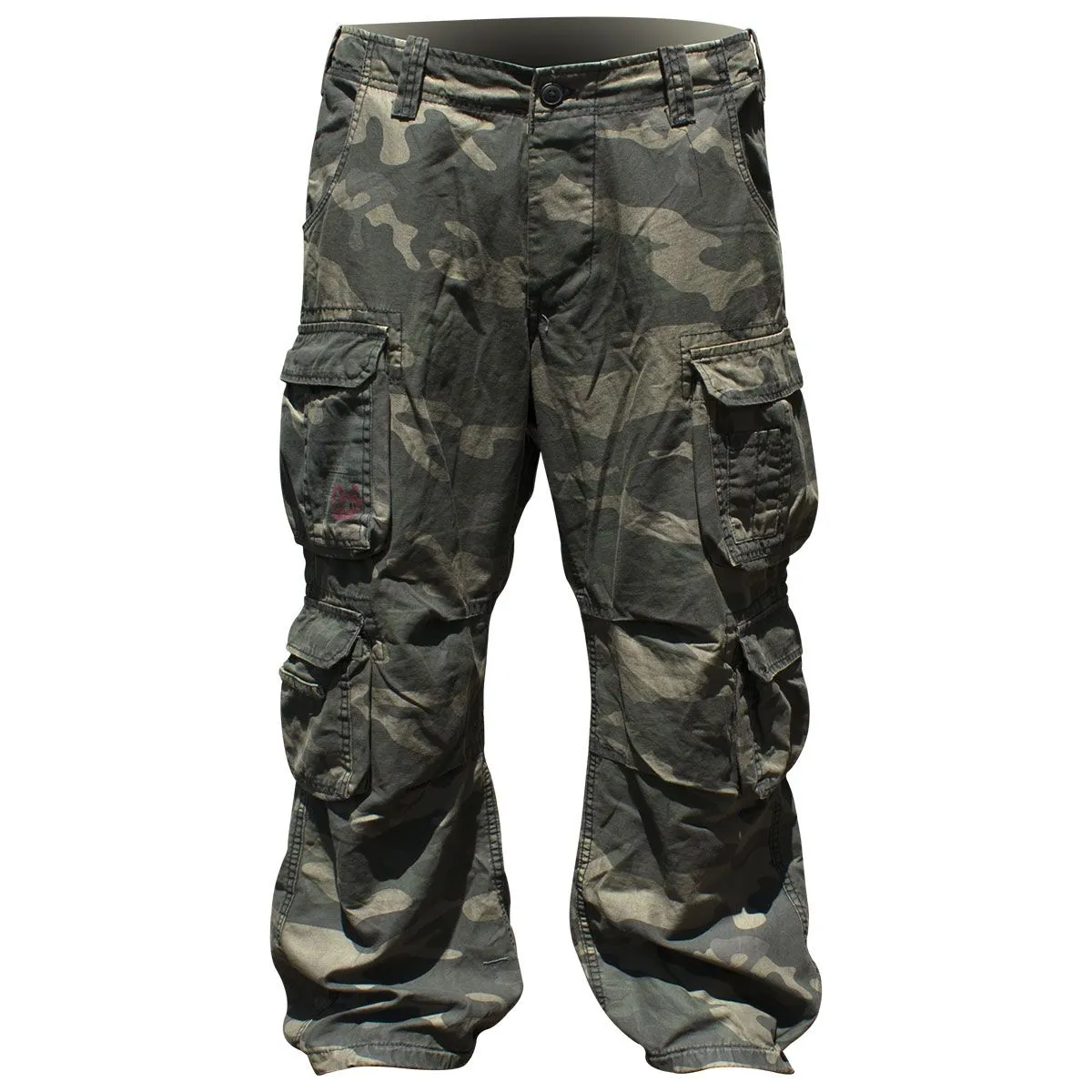 Pantalon Homme SURPLUS - Cargo Airborne Dark Camo Grandes Tailles - Rock A Gogo