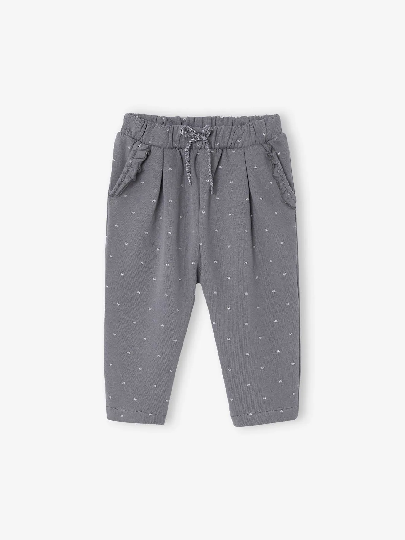 Pantalon molleton bébé fille écru - Vertbaudet